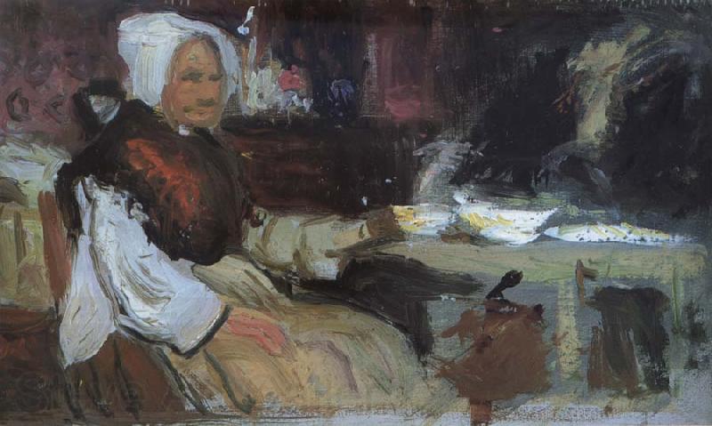 George Leslie Hunter Woman in an Interior Norge oil painting art